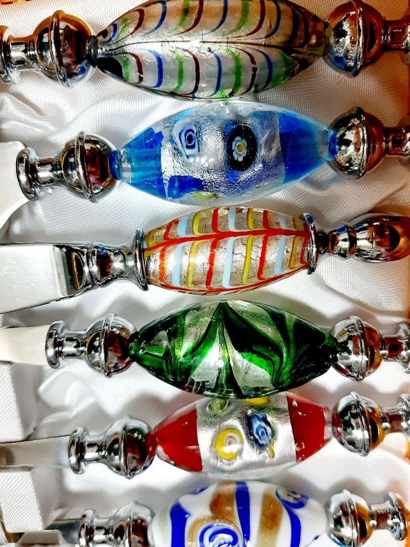 １２本セット　新品　クリスマス　キラキラ　ぷっくり イタリアベネチアンガラス調