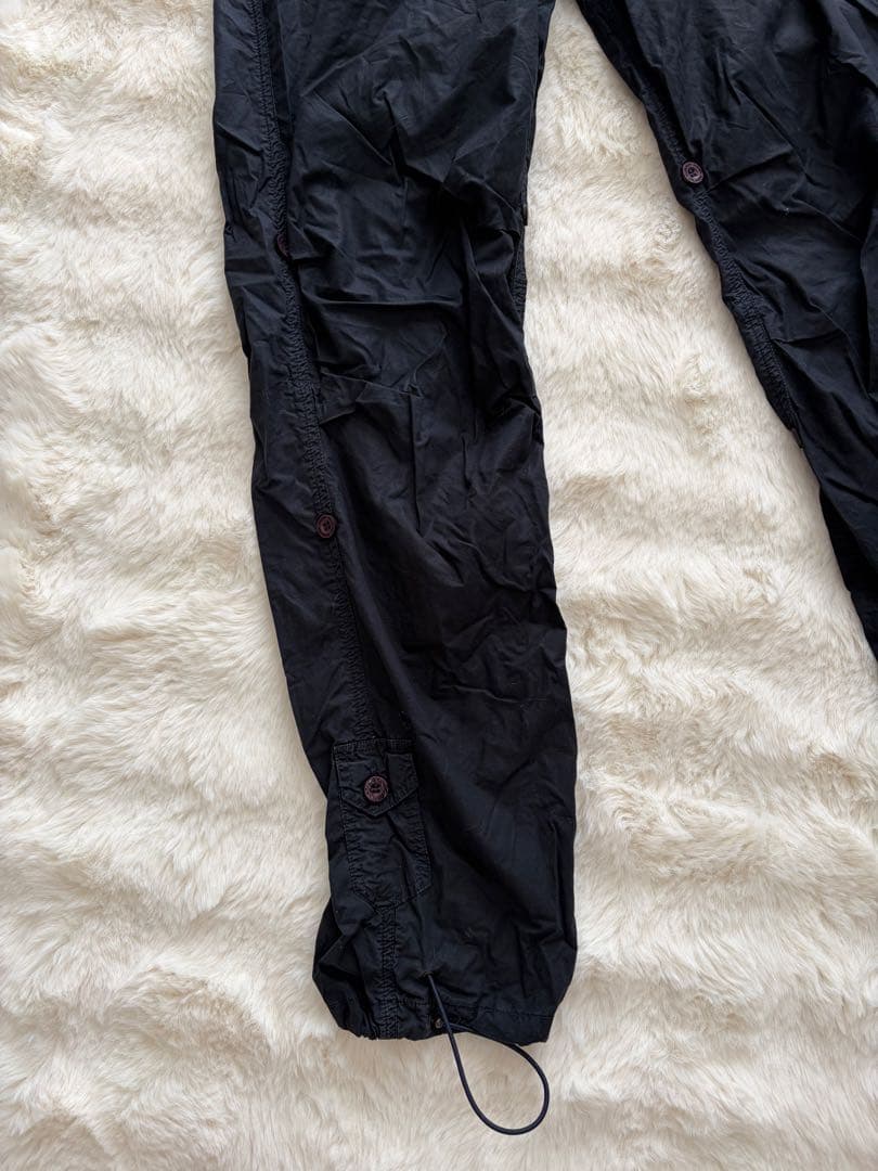 MAHARISHI ブラック ワークパンツ M-REG