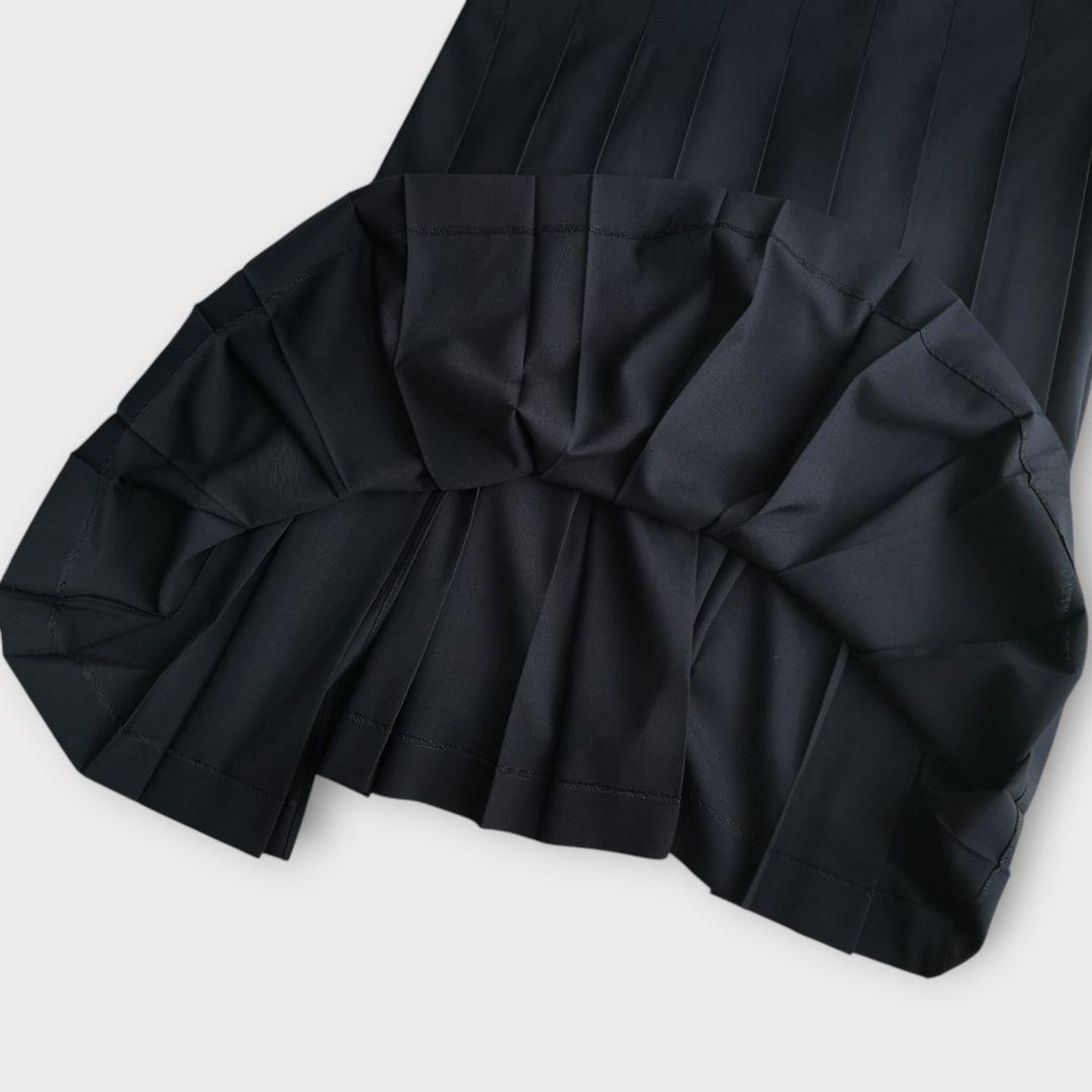 美品 sacai スーチング ミディドレス プリーツ 異素材 Ｓ