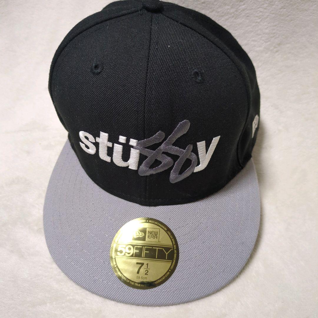良品 STUSSY NEWERA 59FIFTY コラボ CAP クラウン 刺繍