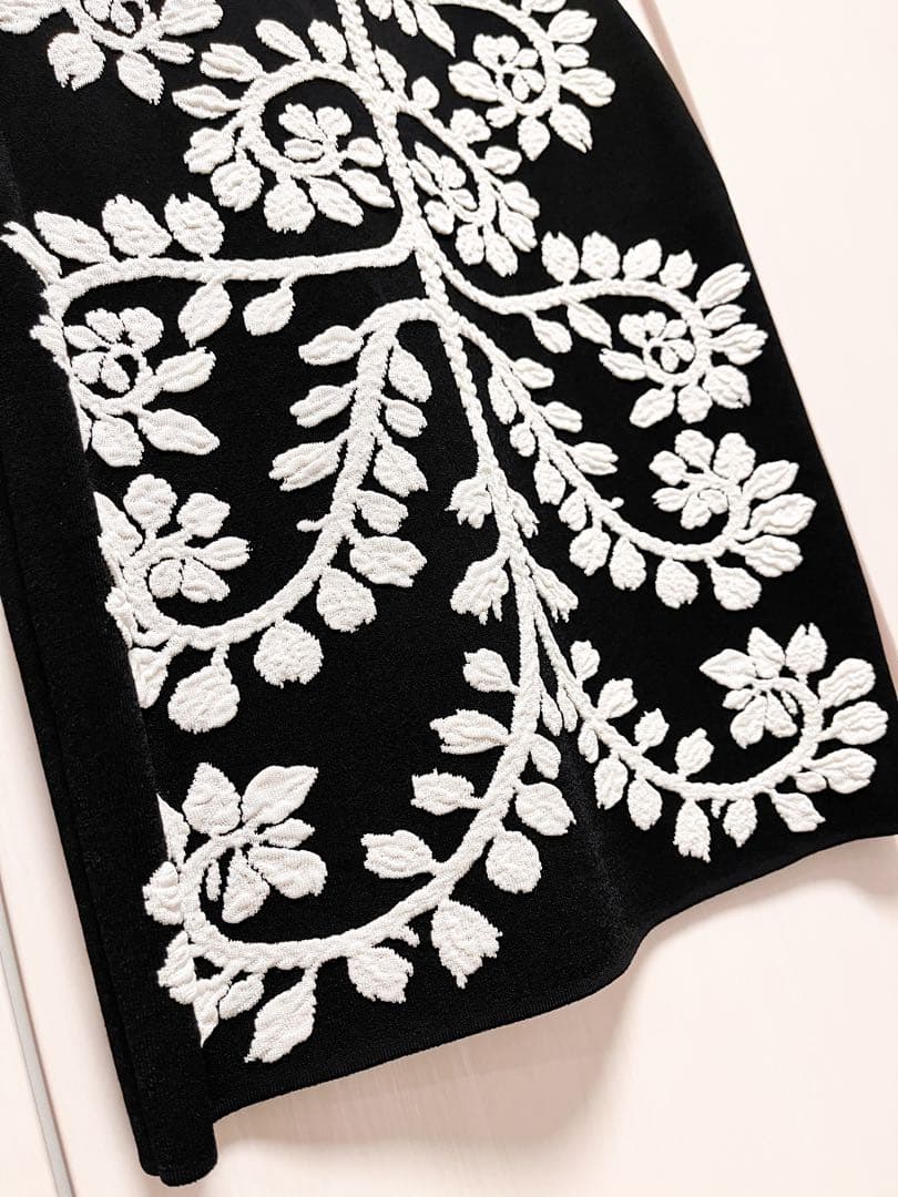 Alexander McQueen ブラック ニットミニワンピース XS ドレス