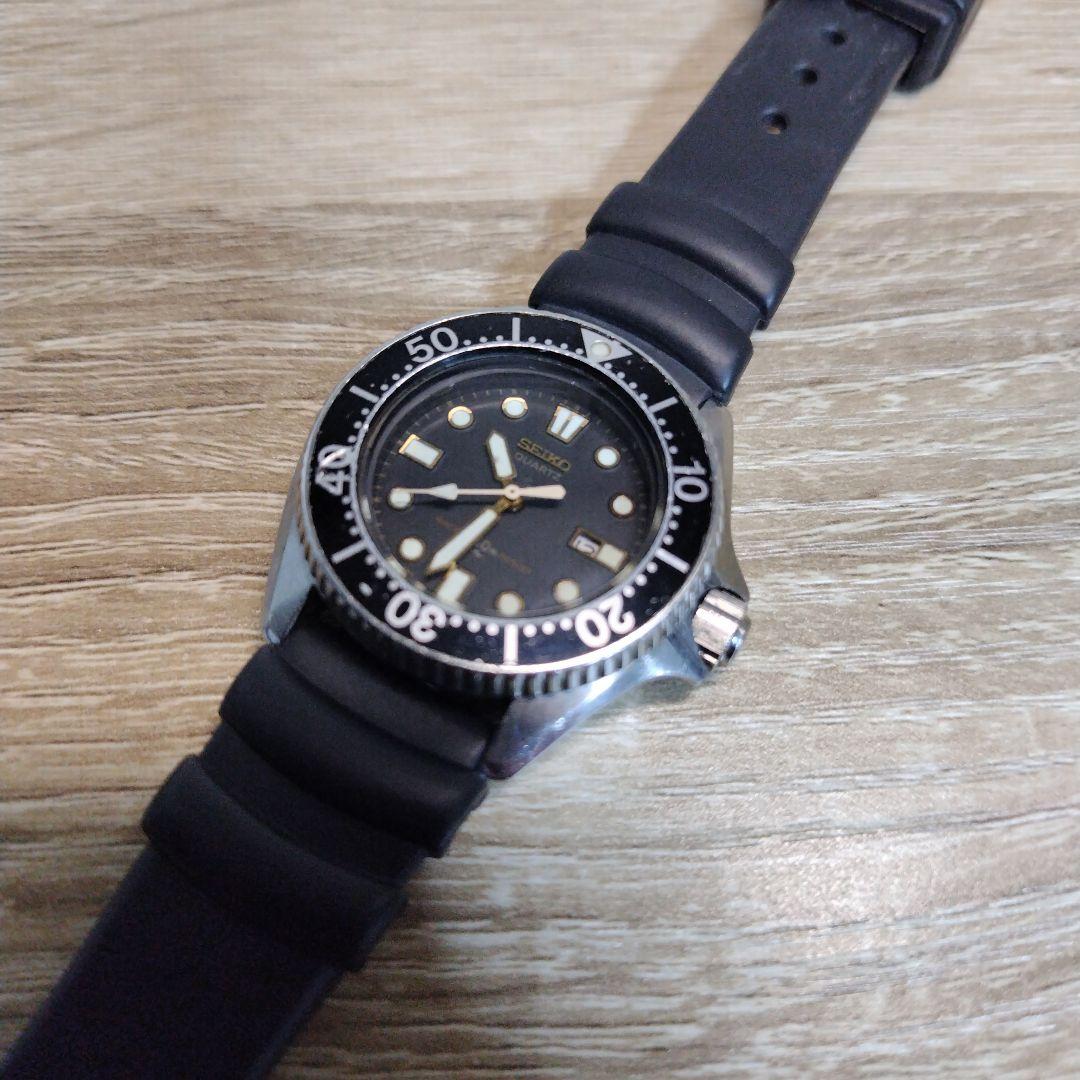 稼働 セイコー ダイバーズ 2625-0010 黒　ボーイズ 腕時計