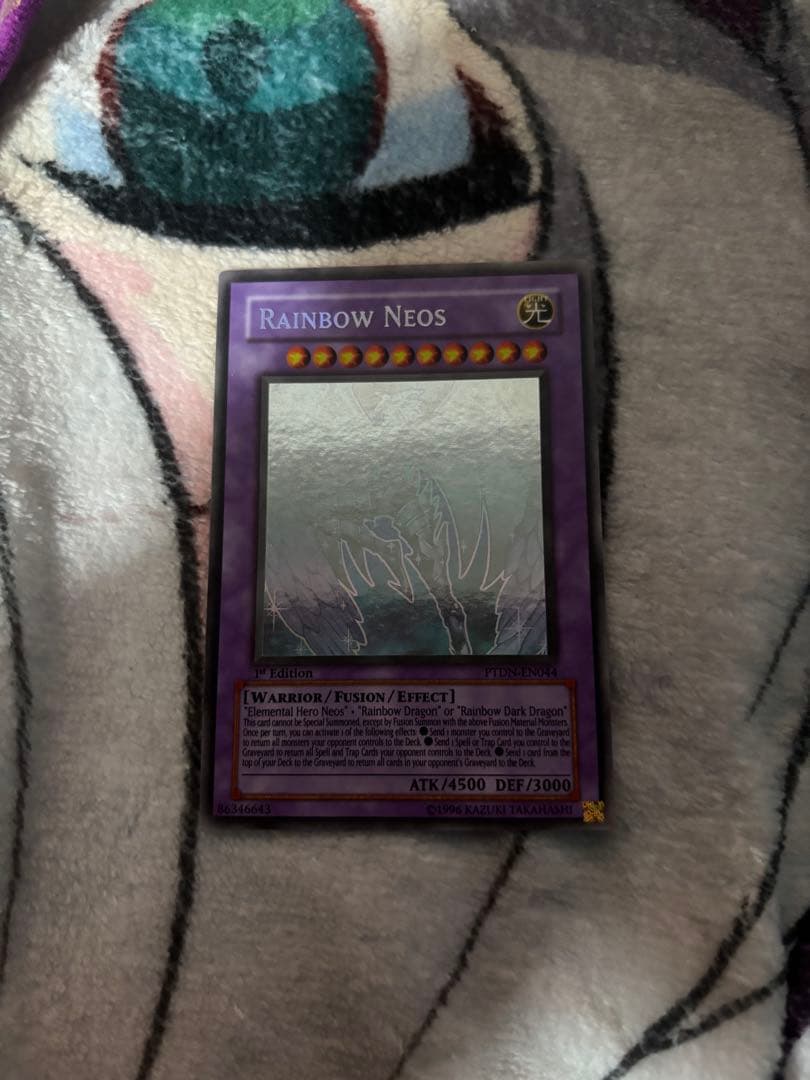 遊戯王 レインボーネオス 英語版 ホログラフィック ホロ ゴースト