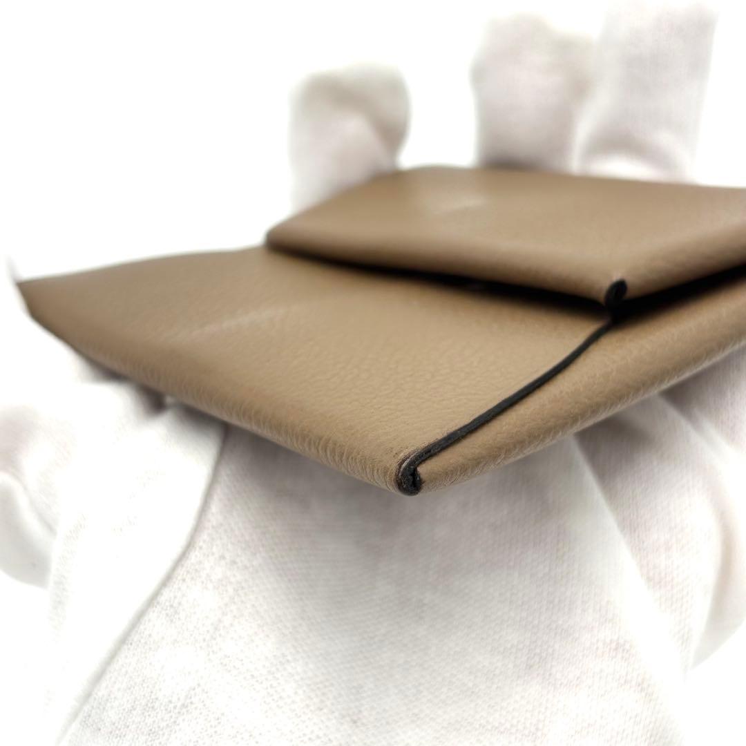 美品✨HERMES バスティア シェーブル D刻 エトゥープ ケース