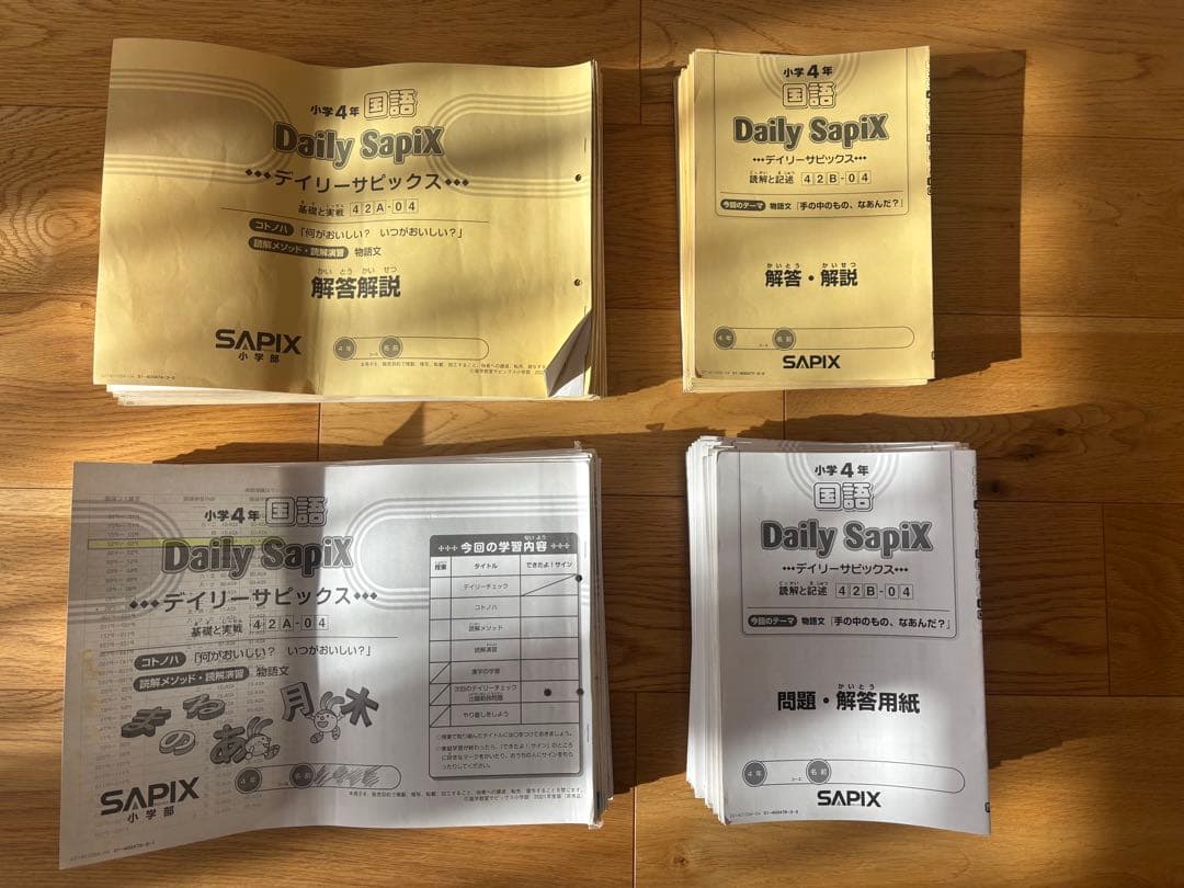 Daily SapiX 学習教材 4年生セット