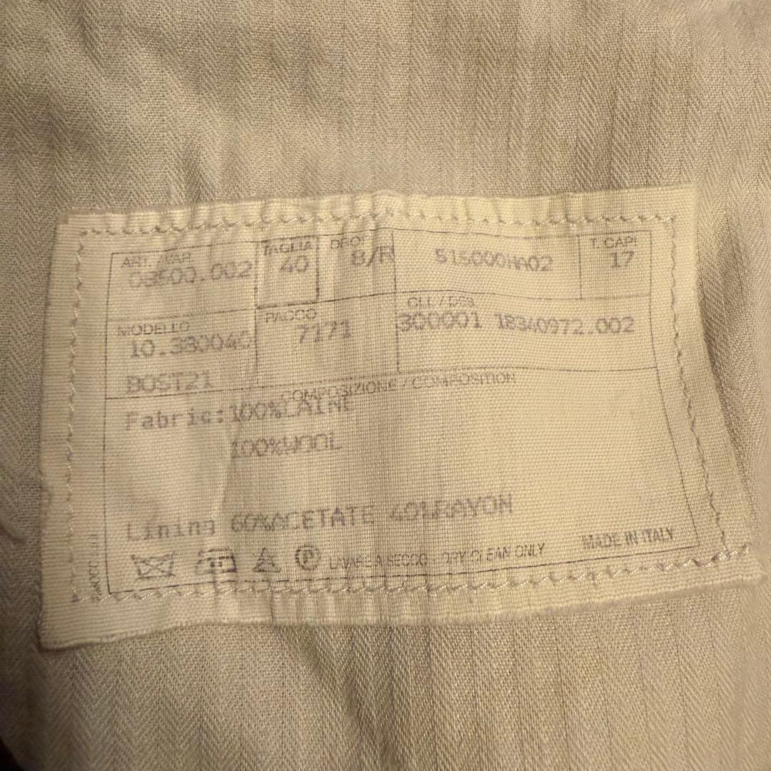 HERMES エルメス ITALY製 ブラックウールスラックス 40