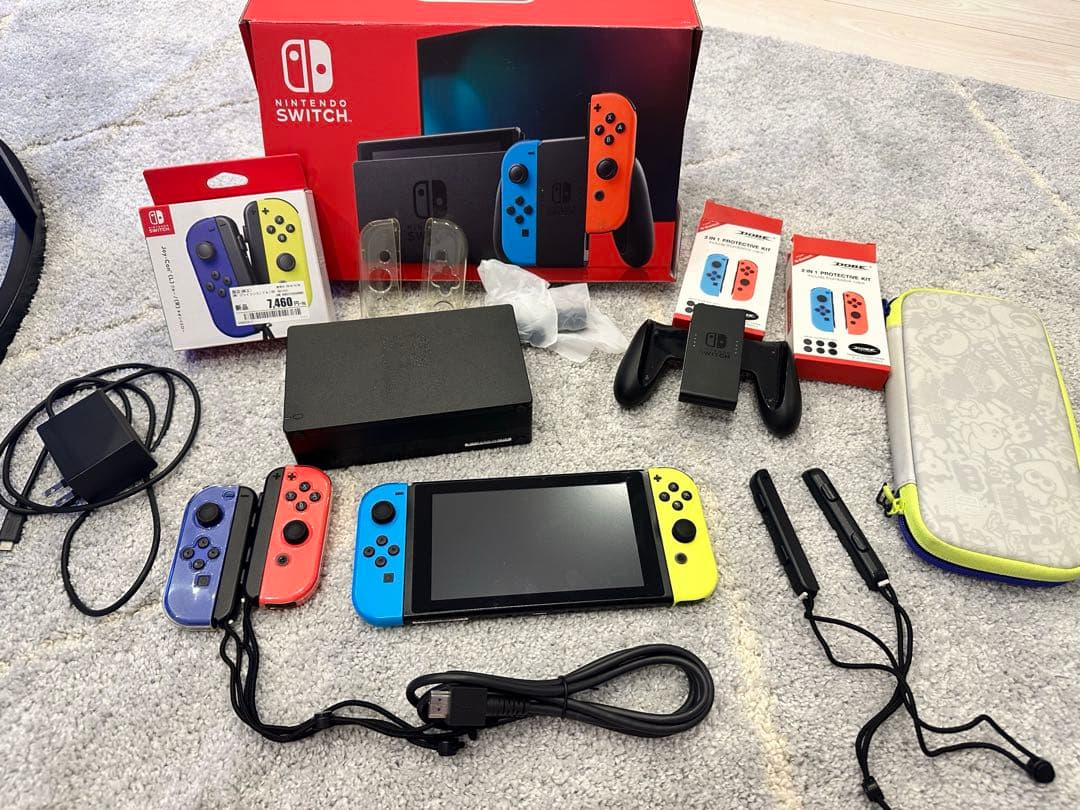 Nintendo Switch 本体 青/黄/赤/水色 美品 Switch