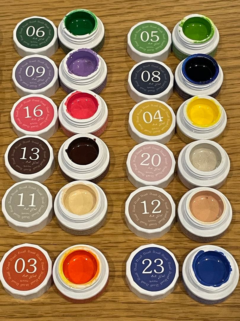 D.nail 極ジェル　24色セット　アートジェル　痛ネイル