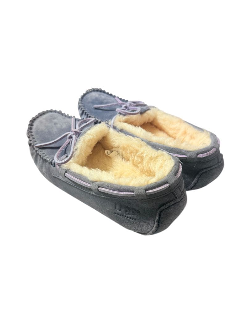 新品未使用 アグ ダコタUGG モカシン 24.0cm グレイッシュブルー