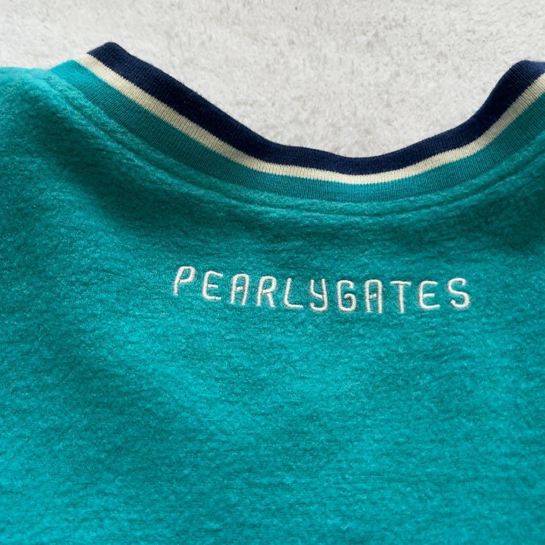 美品　パーリーゲイツ　リバーシブル　スニード　ゴールド　キャメル　フリース XL