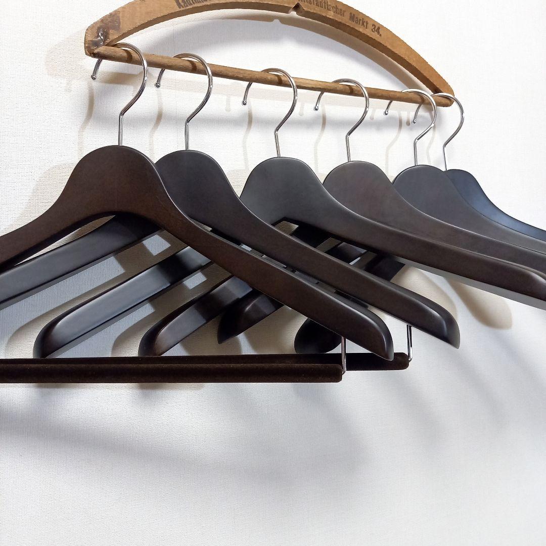 中田ハンガー スーツハンガー ジャケットハンガー コートハンガー 6本セット