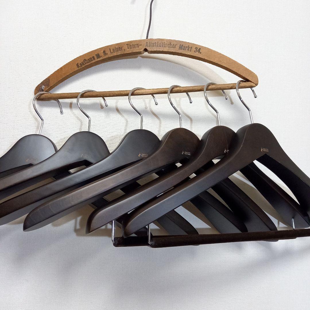 中田ハンガー スーツハンガー ジャケットハンガー コートハンガー 6本セット
