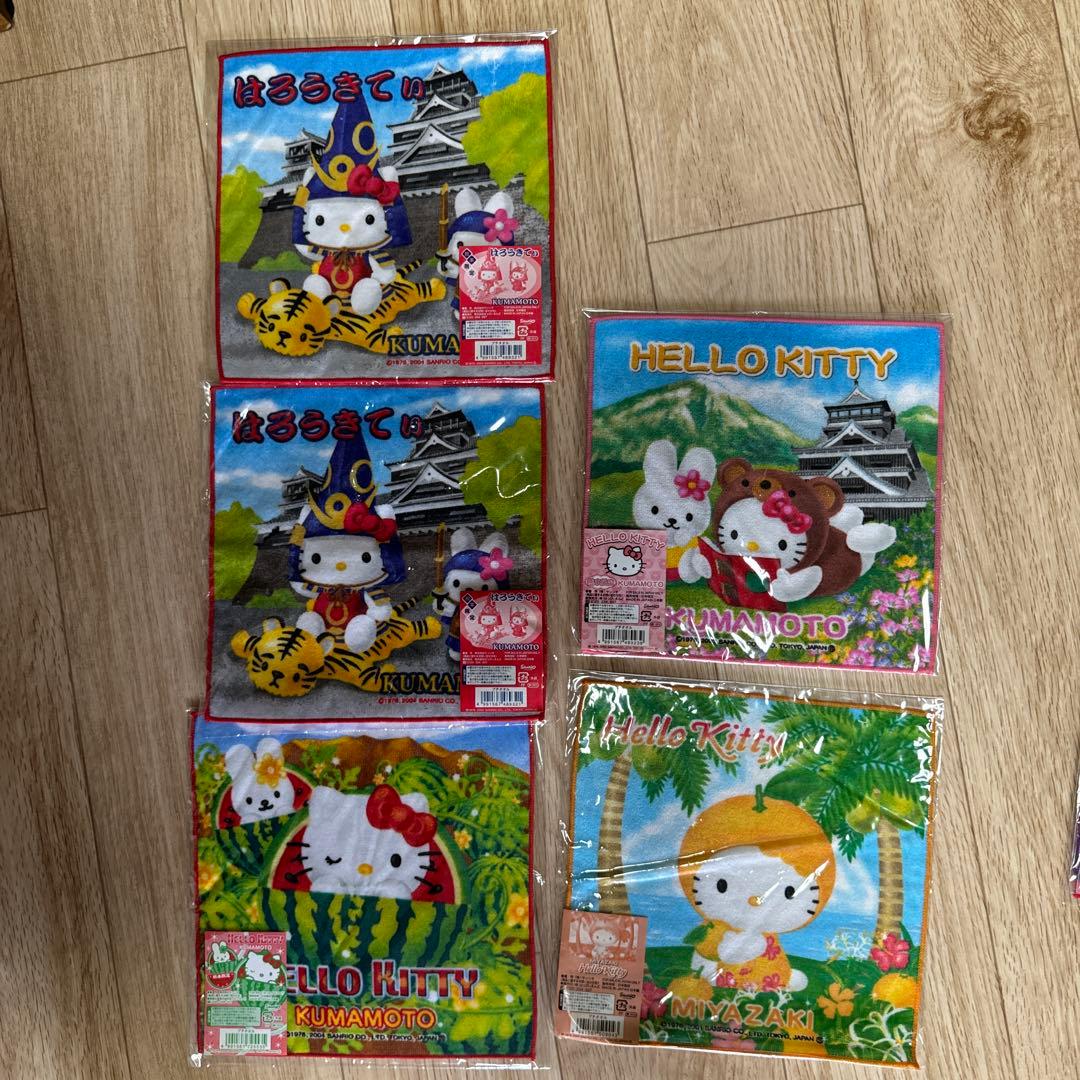 値下！早い者勝ち！ご当地キティ　プチタオル63枚セット