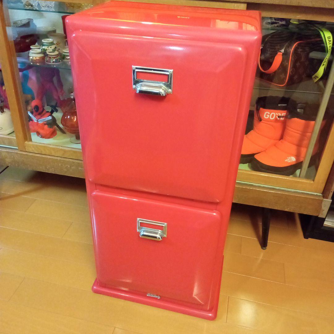 ✨️美品✨️ DULTON トラッシュカン ダブル デッカー ゴミ箱 レッド