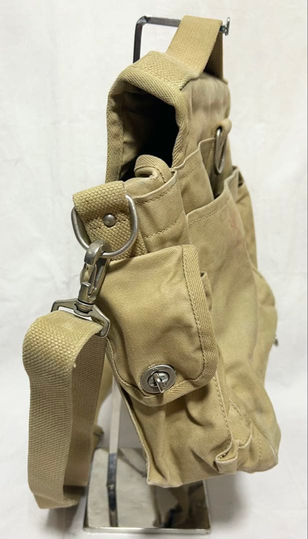 一澤帆布　信三郎帆布　ショルダーバッグ　3WAY 希少　ベージュ