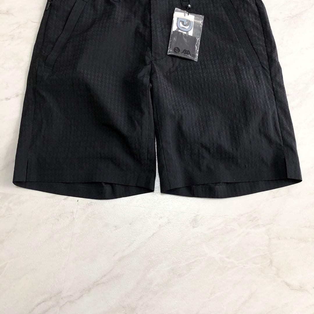 【近年モデル 新品】PGG ショートパンツ 千鳥格子 ストレッチ 速乾 ネイビー