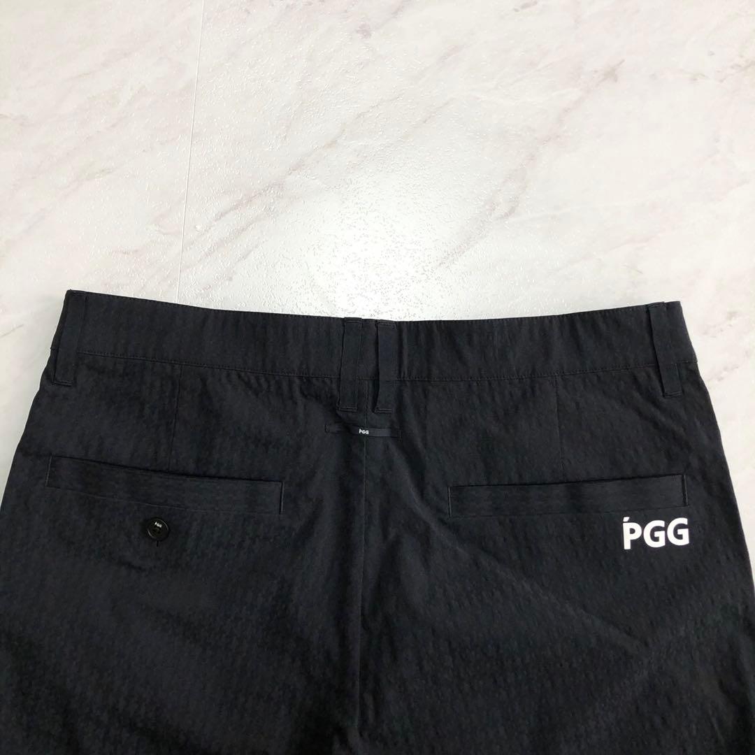 【近年モデル 新品】PGG ショートパンツ 千鳥格子 ストレッチ 速乾 ネイビー