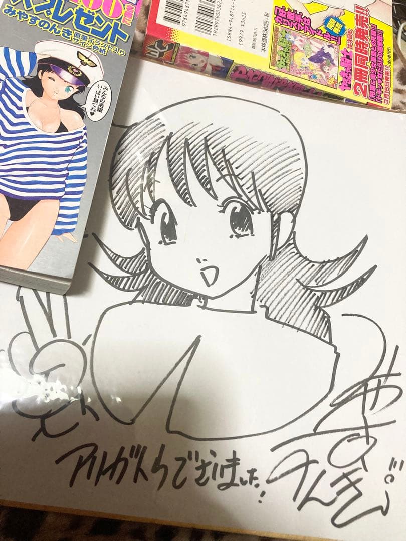 やるっきゃ騎士　みやすのんき　静香　集英社ジャンプコミックス　直筆サイン色紙
