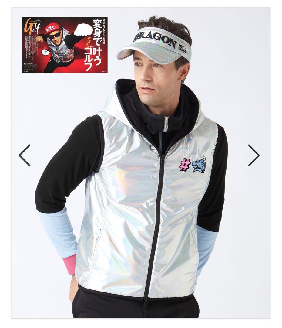 ベスト　ドラゴン　ゴルフ　メンズ　M