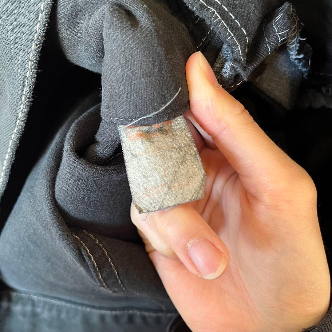 90's USA Levi's 後染め ブラックデニムジャケット スタッズ