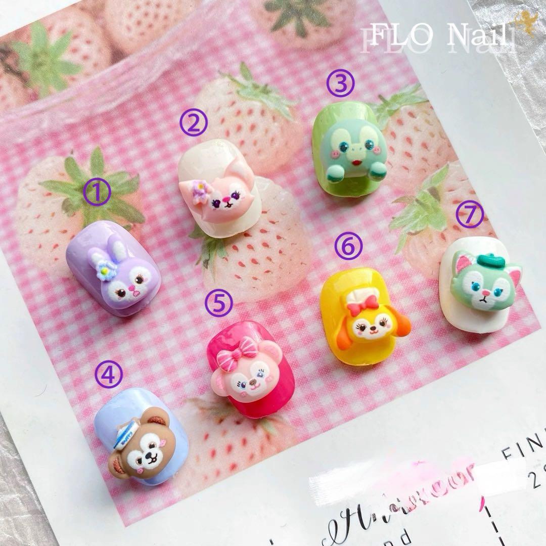 No.863　選べるダッフィー&フレンズ　ネイルパーツ