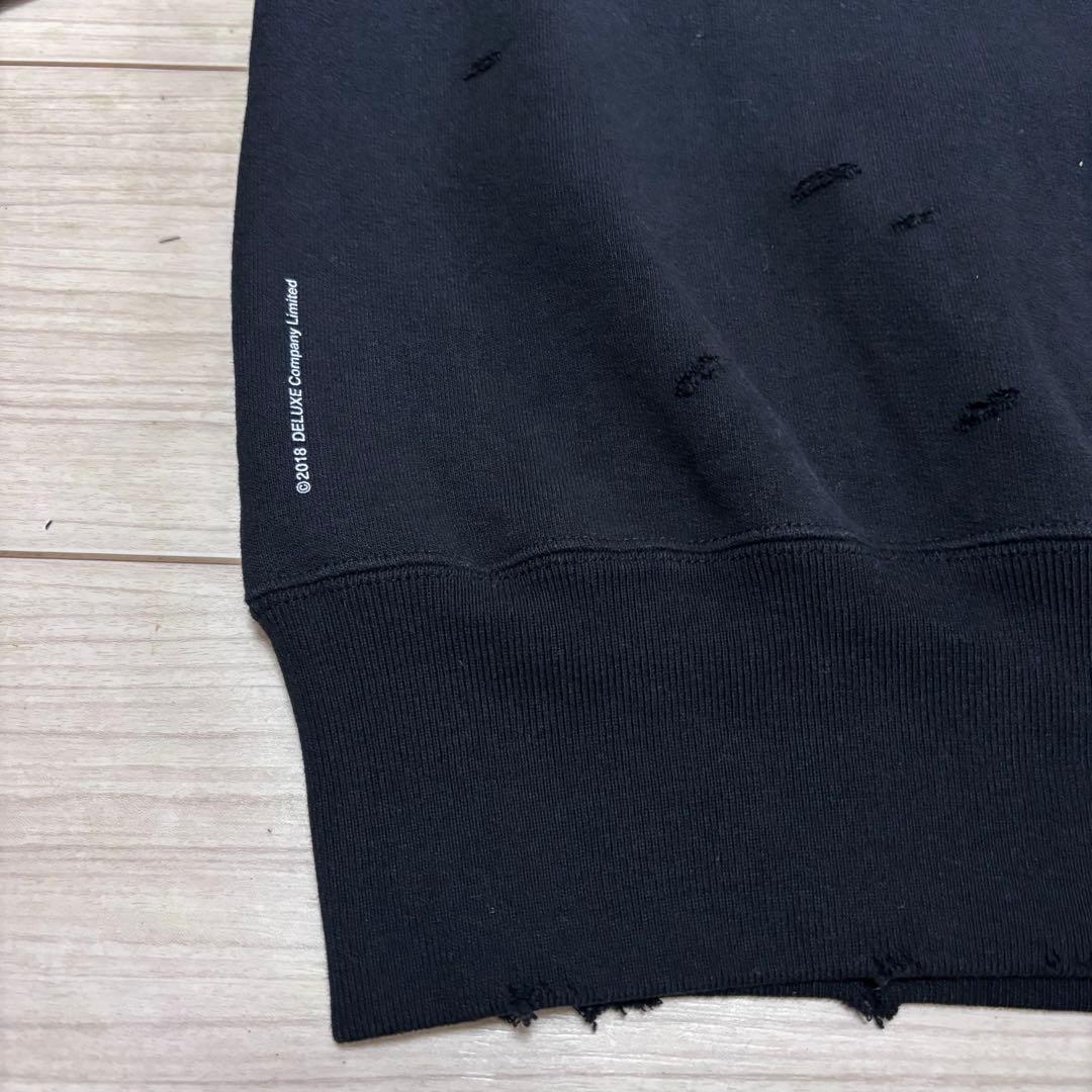 完売品 美品■BEDWIN x DELUXE■ヘヴィー スウェット ダメージ加工