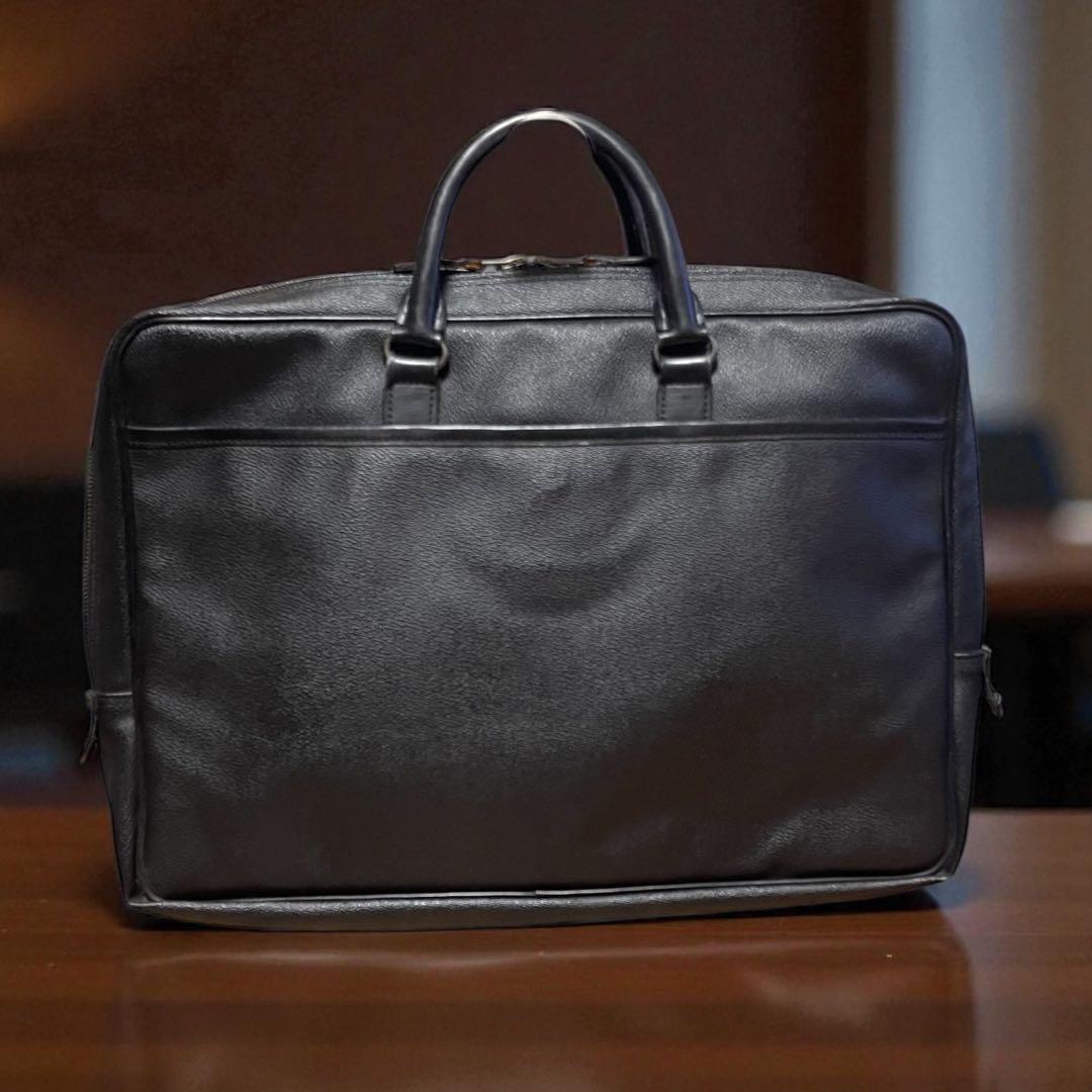 レア PORTER x UNITED ARROWS 黒 レザー ビジネスバッグ