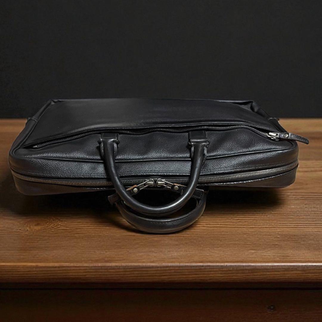 レア PORTER x UNITED ARROWS 黒 レザー ビジネスバッグ