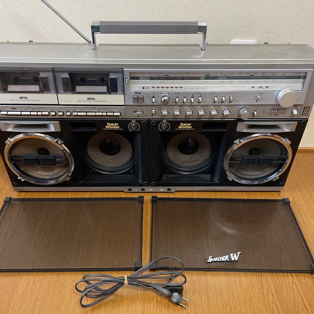 【念のためジャンク品】GF-909 SHARP スーパーボワー ラジカセ