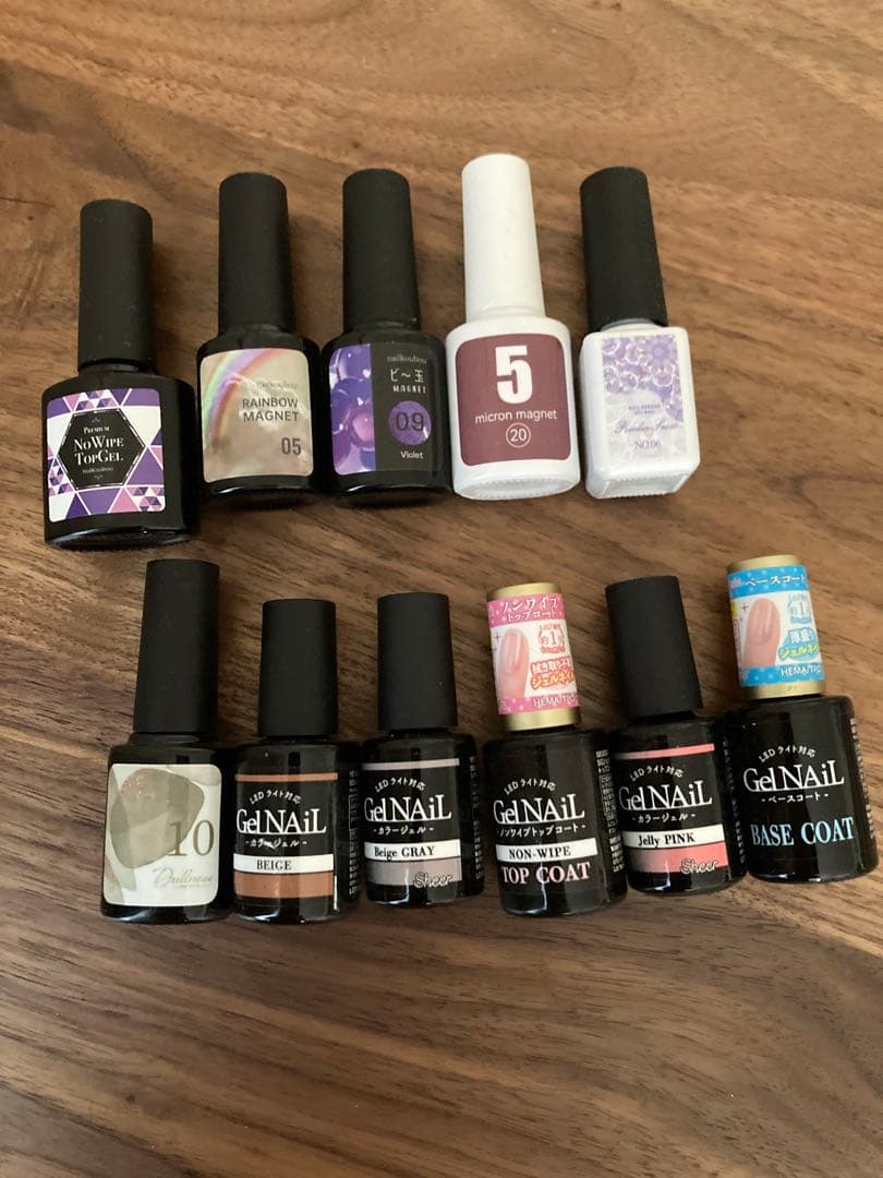 ジェルネイルセット LED UVライト付き カラージェル多数 まとめ売り