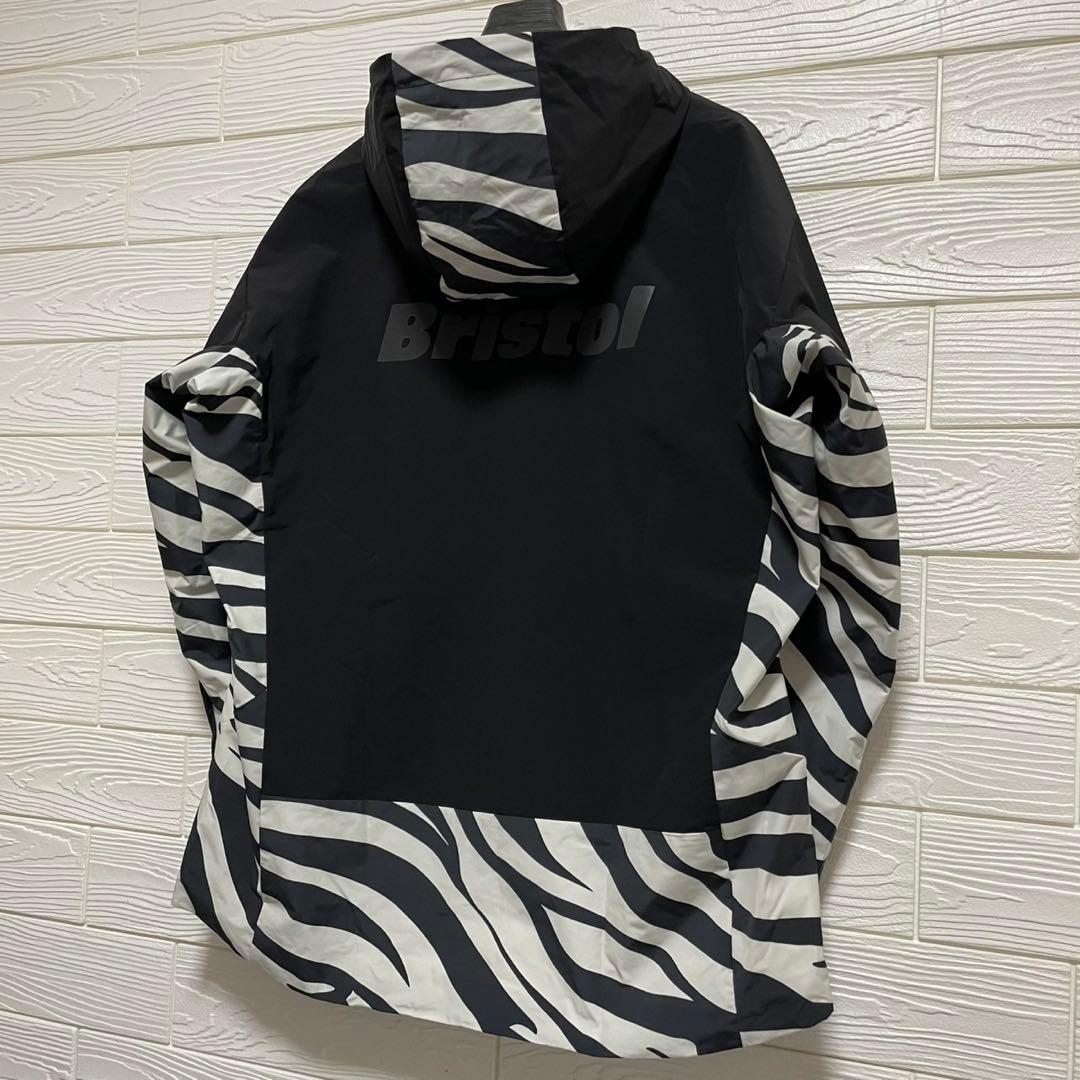 【未使用保管】F.C.R.B. ブリストル ゼブラ柄 ナイロンパーカー XL