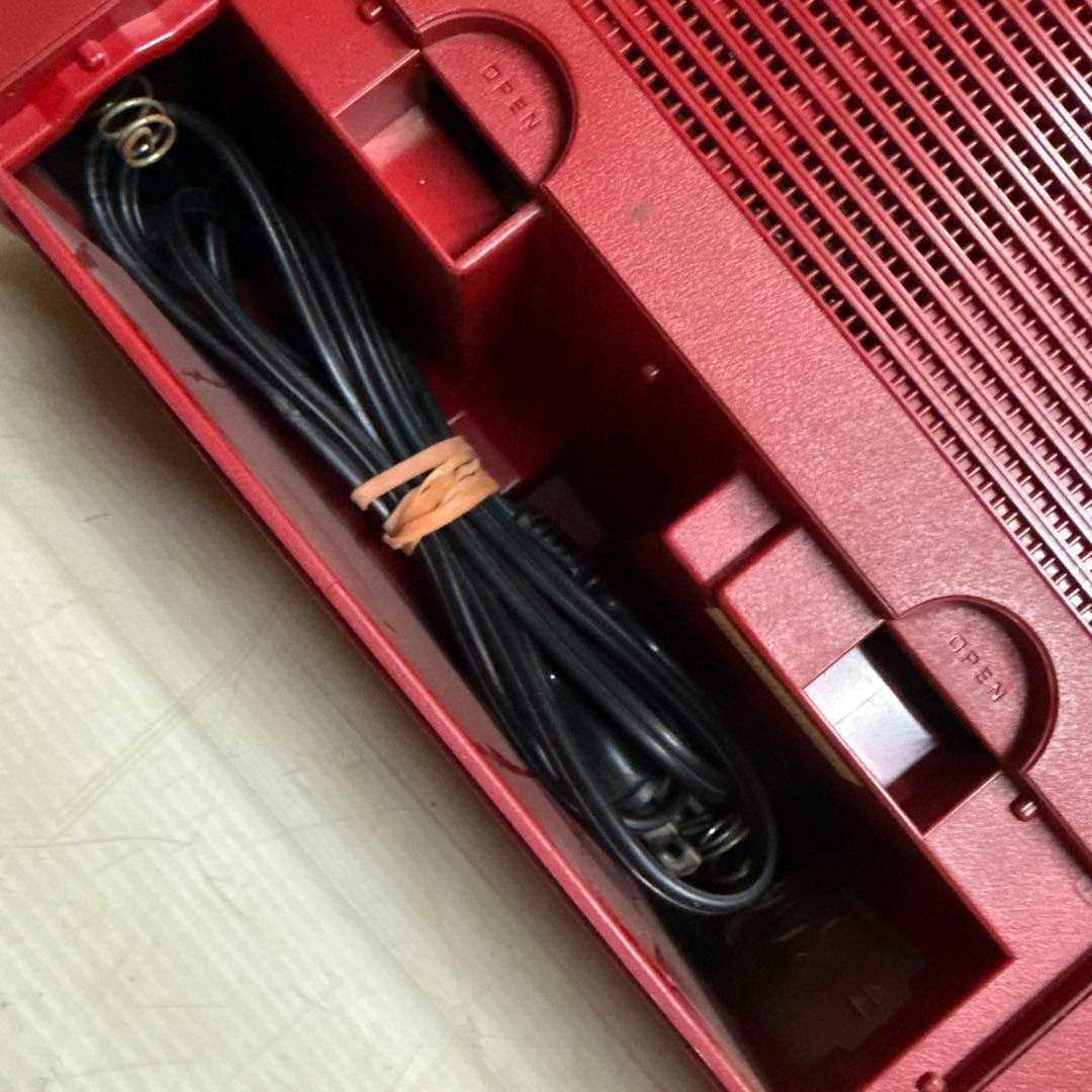 National RX-4940 ナショナル ラジカセ 赤 昭和レトロ