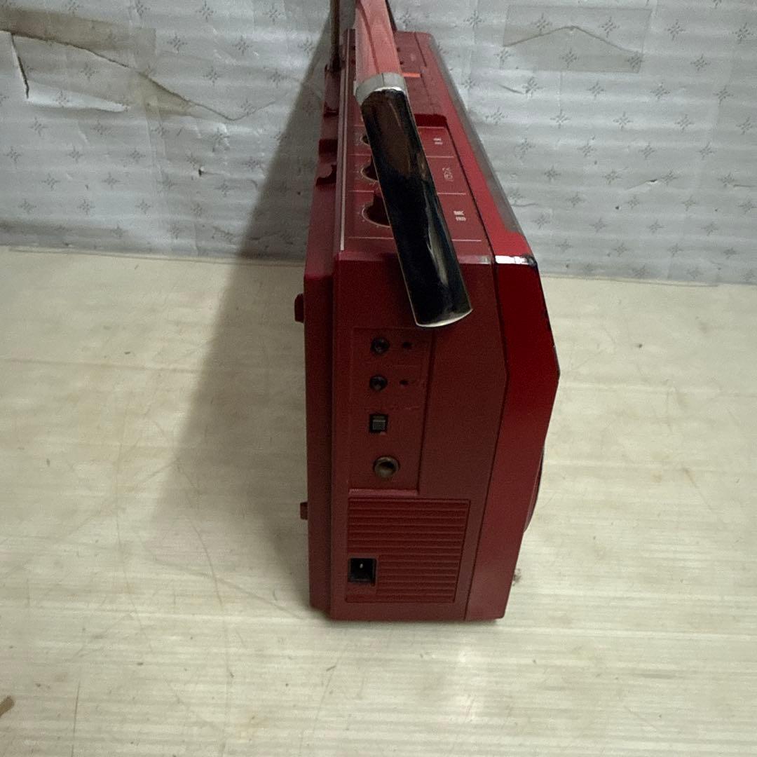 National RX-4940 ナショナル ラジカセ 赤 昭和レトロ