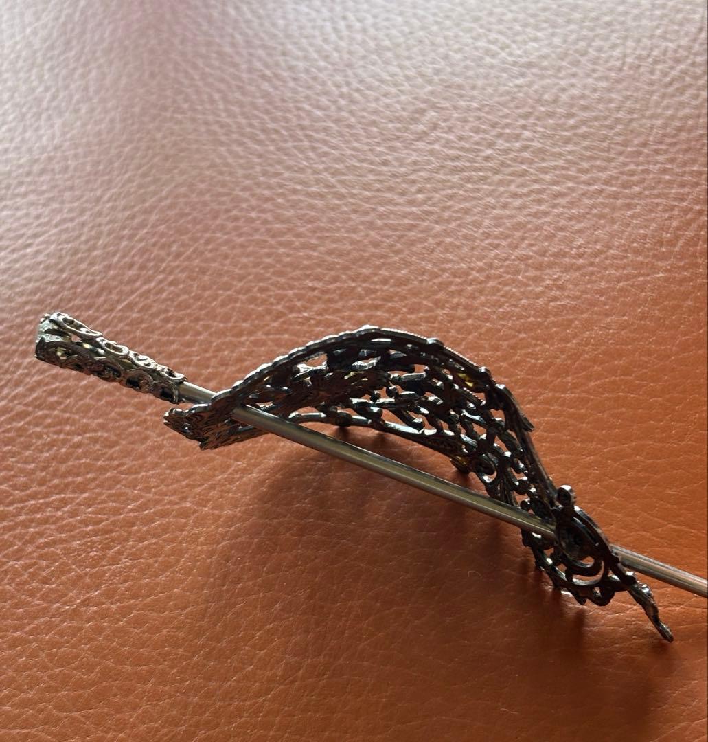 未使用 シルバーヘアアクセサリー スペインマドリッド