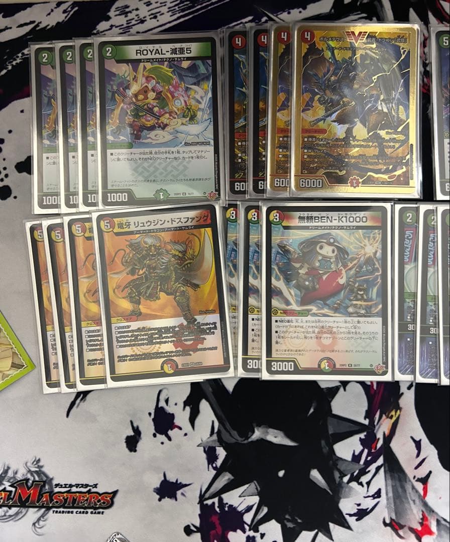 デュエルマスターズ リースサムライ デッキ CS入賞構築 二重スリーブ付き