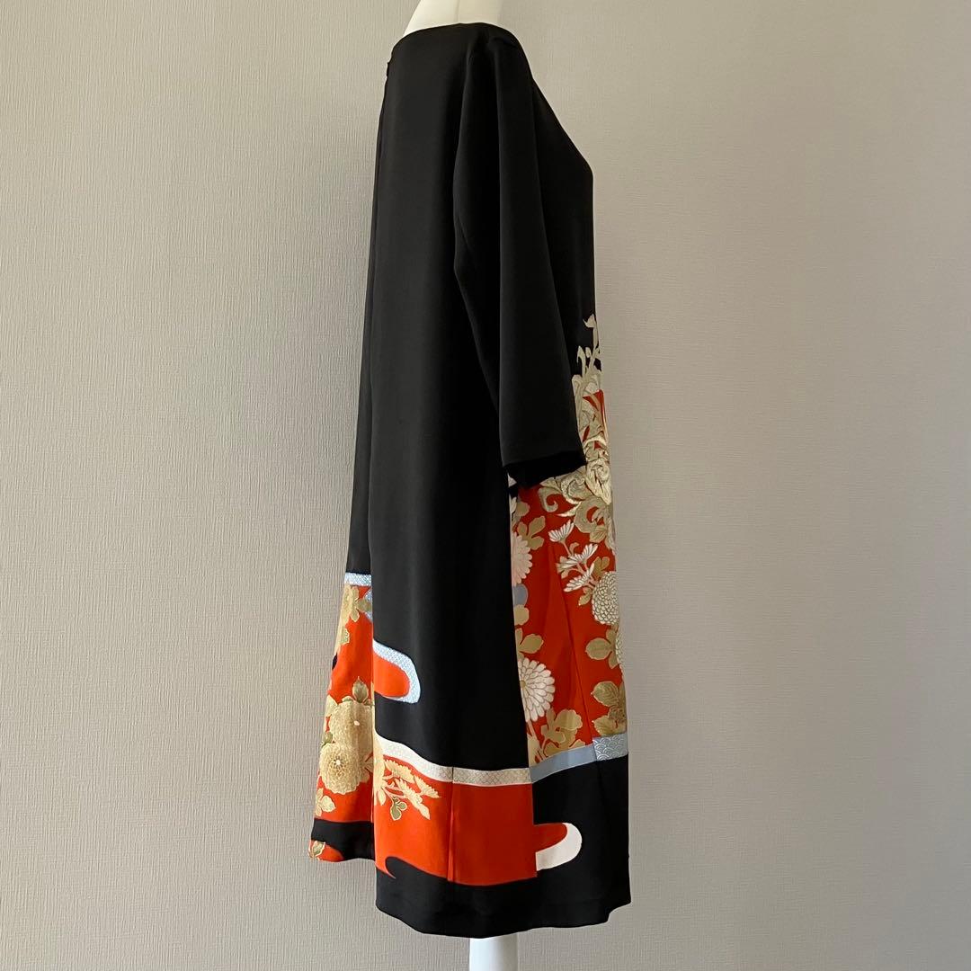 留袖リメイクワンピース　522