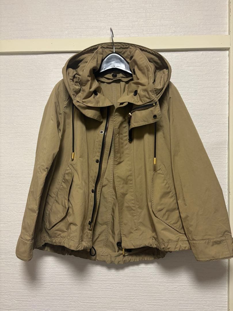 美品☆THE RERACS フード付きモッズコート　キャメル