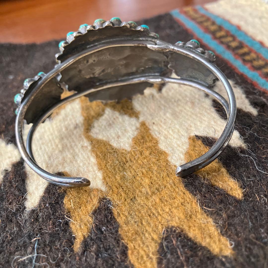 インディアンジュエリー　ナバホ族　ターコイズバングル