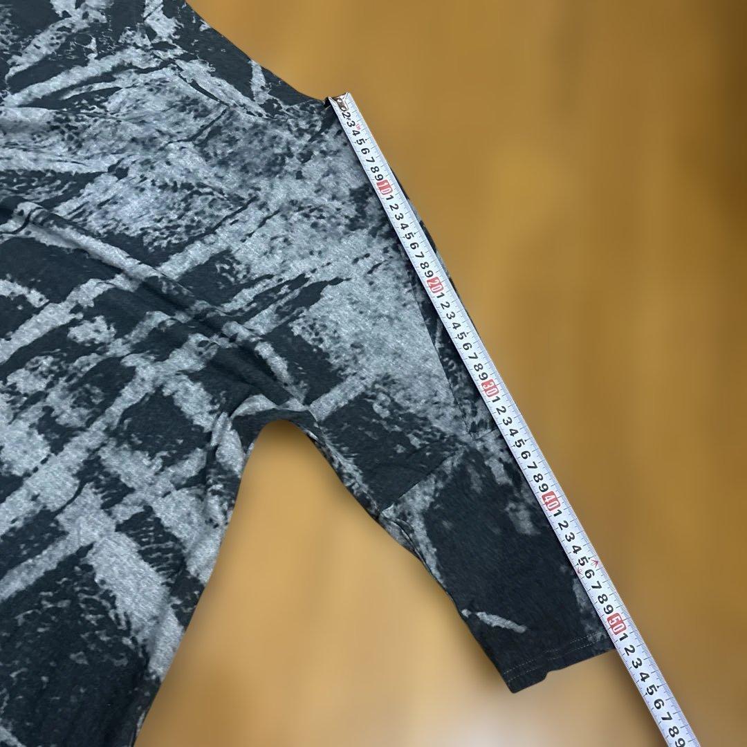 センソユニコ　芽風　マツオインターナショナル　墨絵　抽象柄　カットソー　38