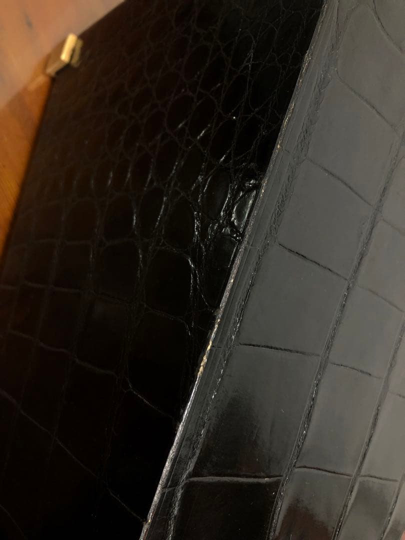 Marius Patte マリウスパット クロコダイル革 ダストボックス ゴミ箱