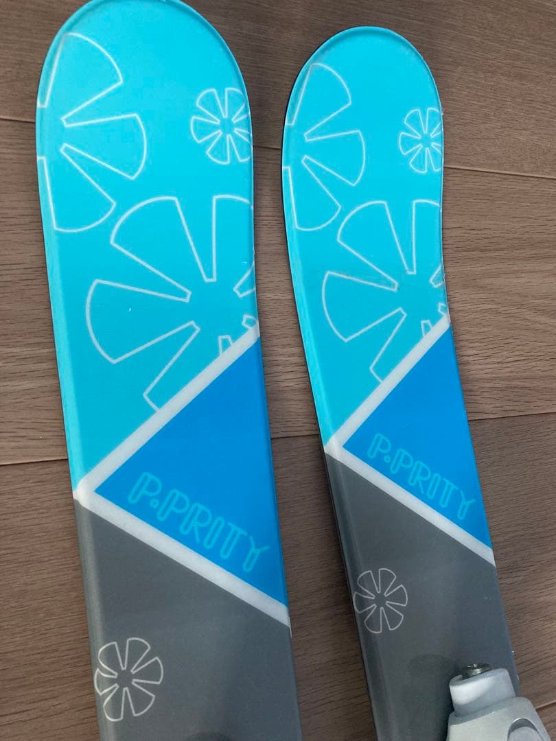 キッズ　P.PRITYスキー板　ビンディング付き　Hartスキーブーツ　セット