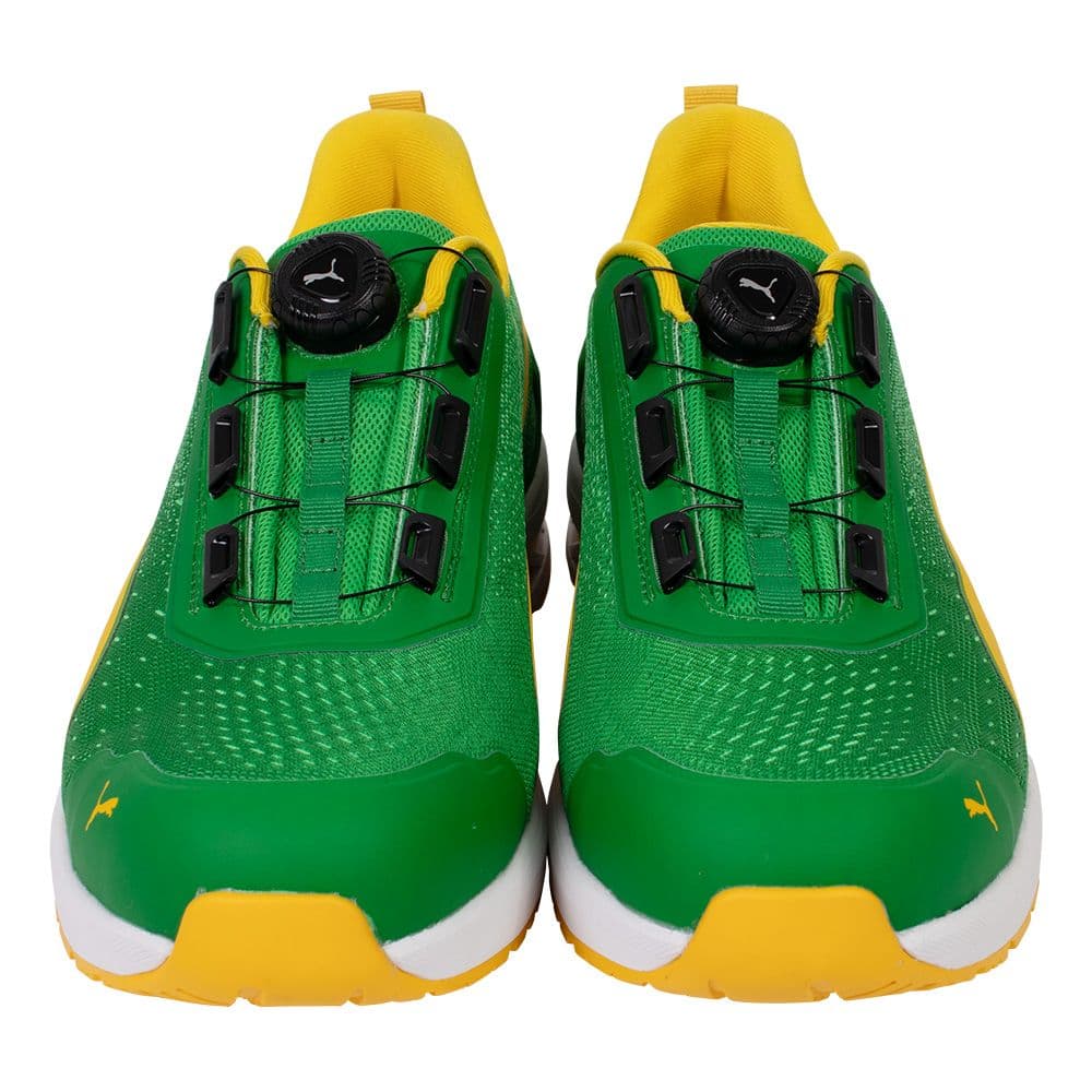 プーマ安全靴#64.408 27.0cmグライドグリーンディスクロー