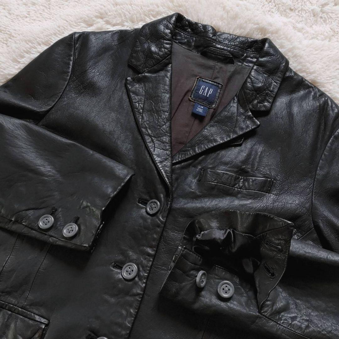 OLD GAP ギャップ 本革 羊革 レザージャケット テーラードジャケット