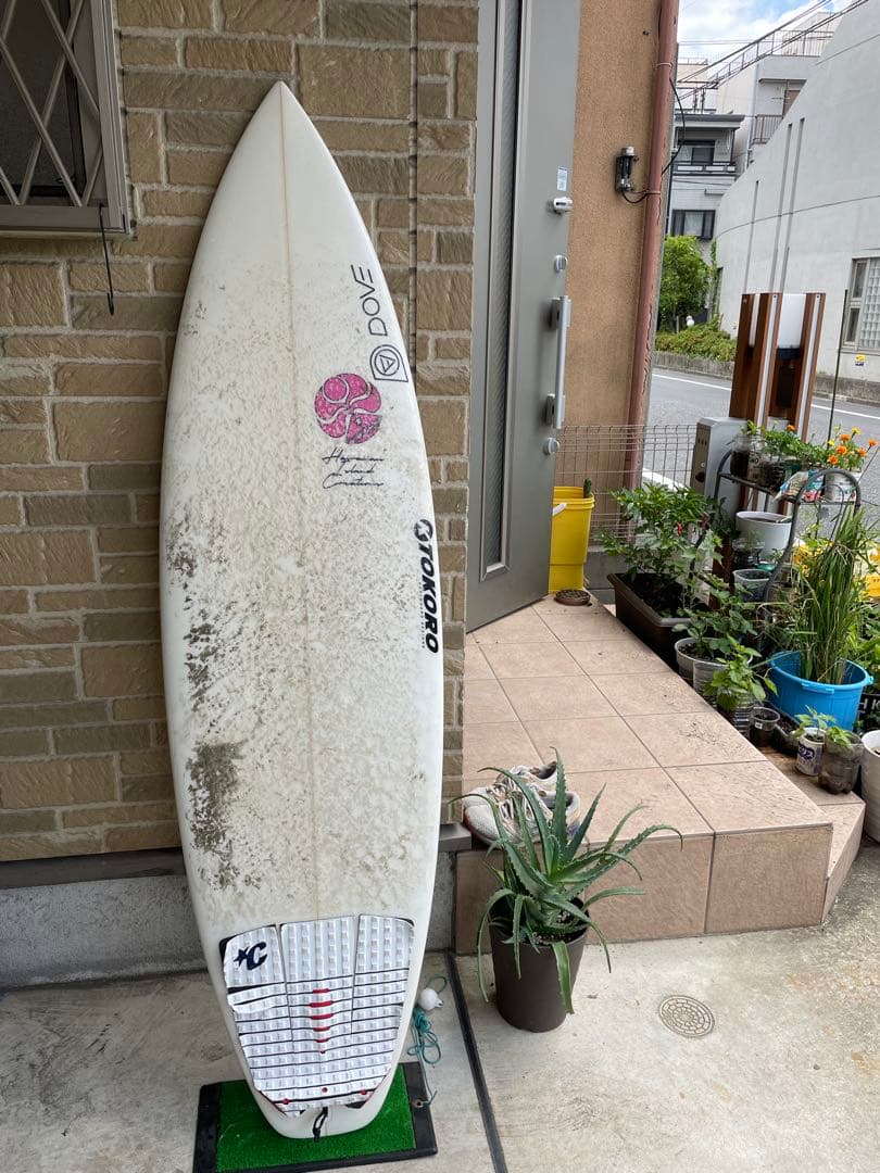 TOKORO ショートボード ホワイト　フィン付き　　値下げ中！