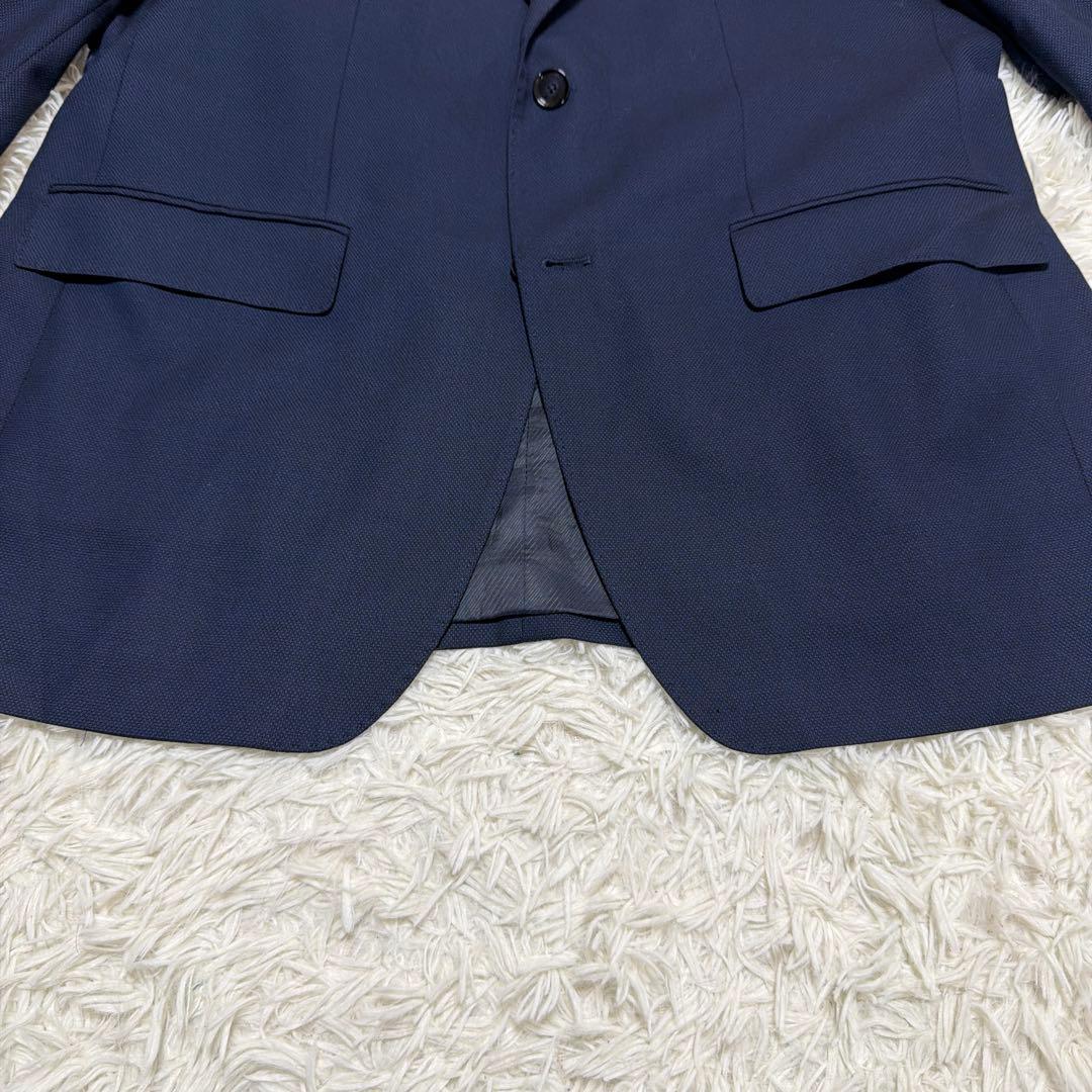 ZARA セットアップ スーツ ネイビー　総裏　EUR54 希少サイズ 紺