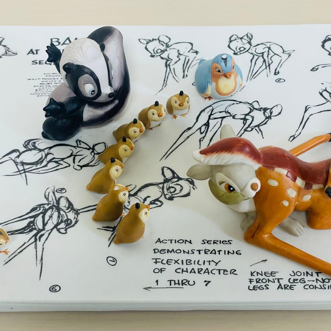 ディズニー バンビ 60周年記念 世界限定3000個 モデルシート フィギュア
