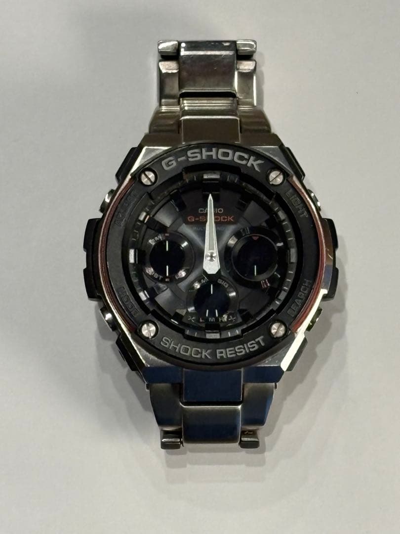美品！カシオ Gショック GST-W100D 電波ソーラー メタルバンド