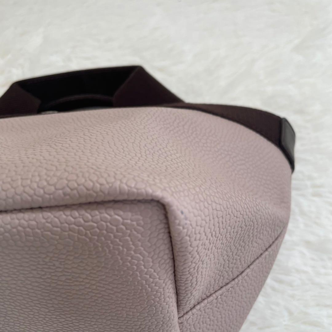 美品 エルベシャプリエ 701GPリュクス舟型トートS ハンドバッグ ピンク