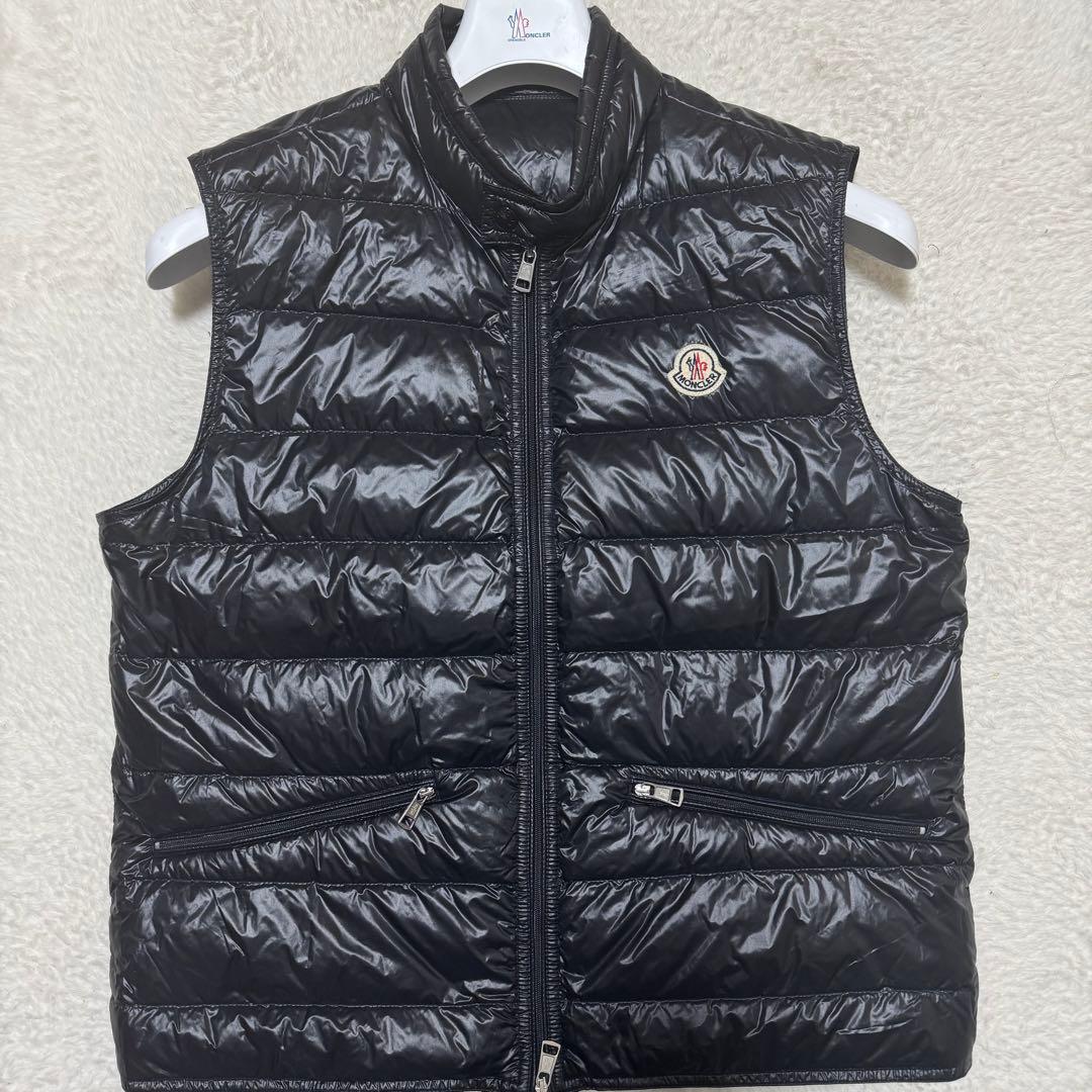 【極美品】モンクレール GUI GILET ナイロンダウンベスト ブラック