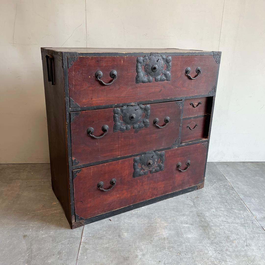 アンティーク 和箪笥 チェスト 棚 レトロ 無垢材